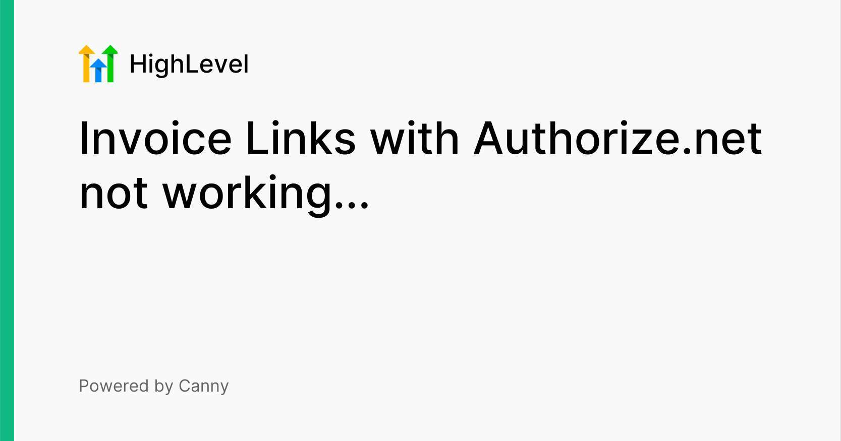 Invoice Links with not working... Voters HighLevel