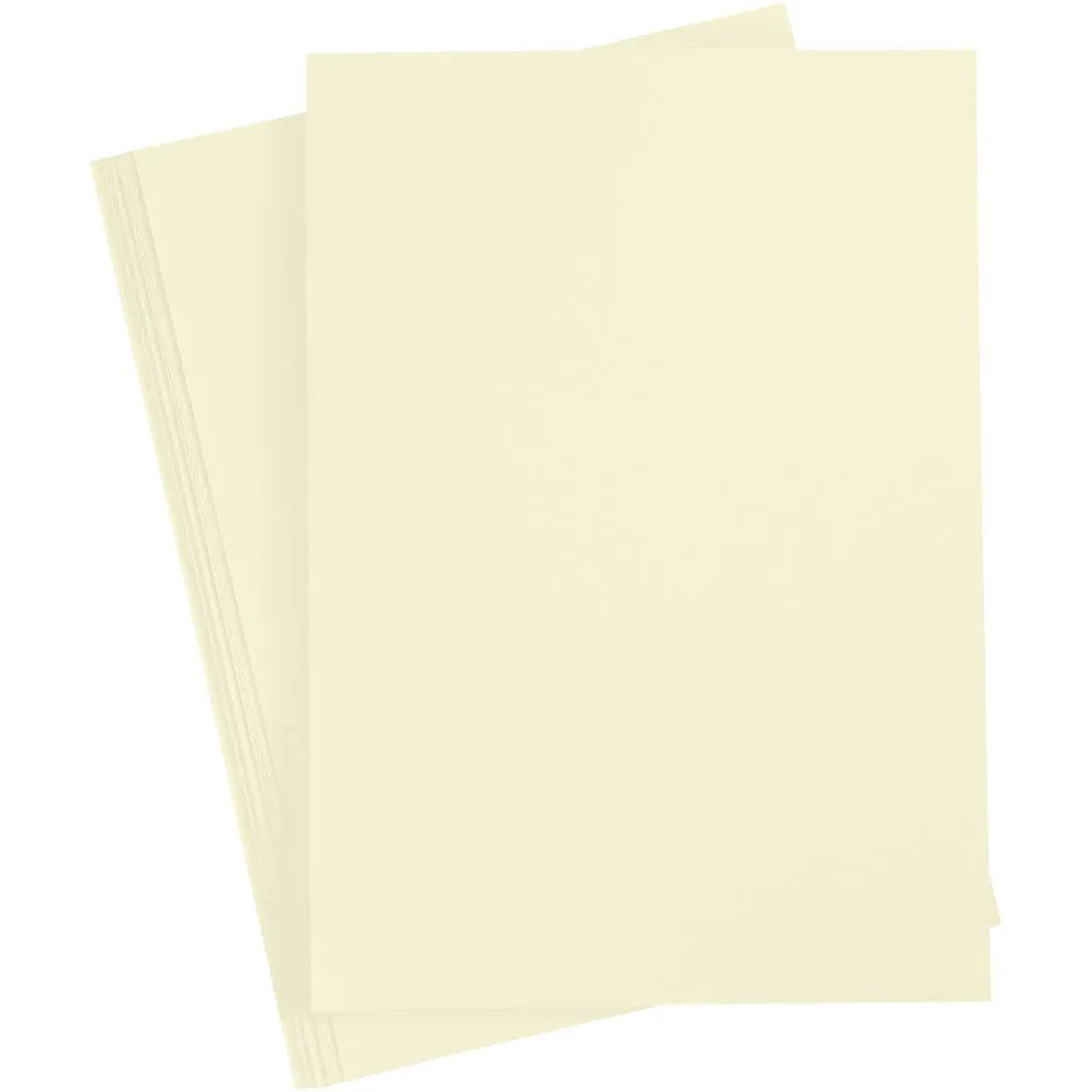 Creativ Card Pastel Yellow A4 210gsm (10 sheets) Highlight Crafts