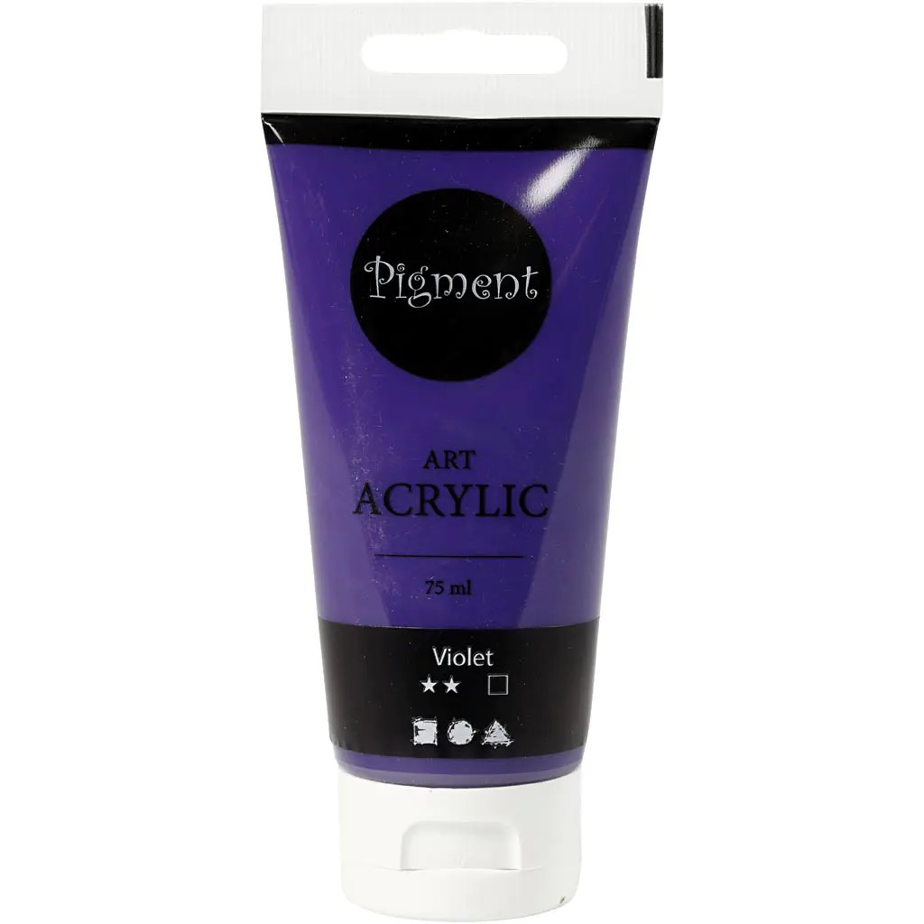 Creativ Pigment Art Acrylic Paint Violet (75ml) Highlight Crafts