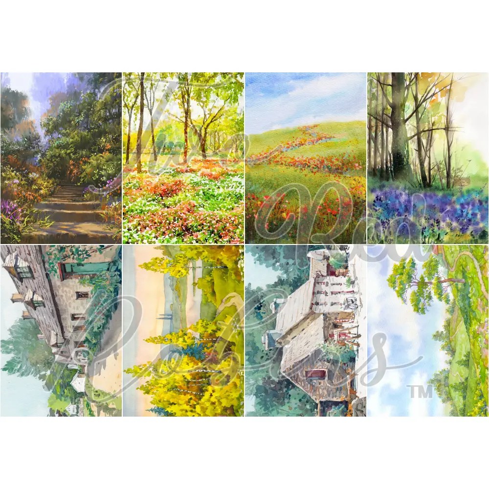 Two Red Robins Summer Breeze Paper Download Bundle - Highlight Crafts