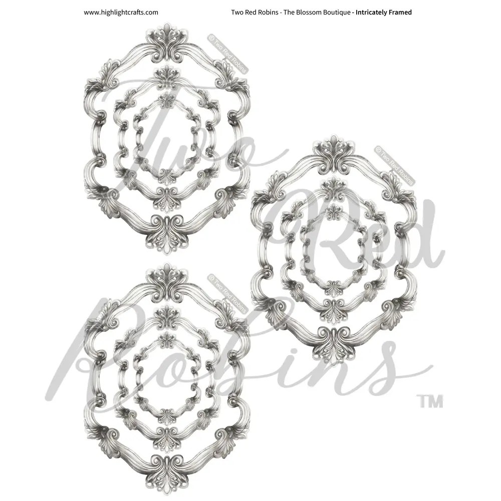 Two Red Robins Intracately Framed Reflections Download 4 Highlight Crafts