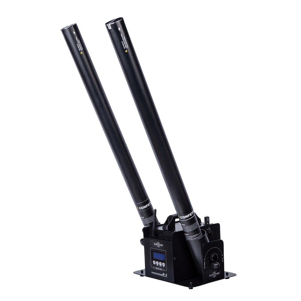 DJPOWER R5 DualGun Confetti Launcher Machine (w/ 2x 80mm Confetti