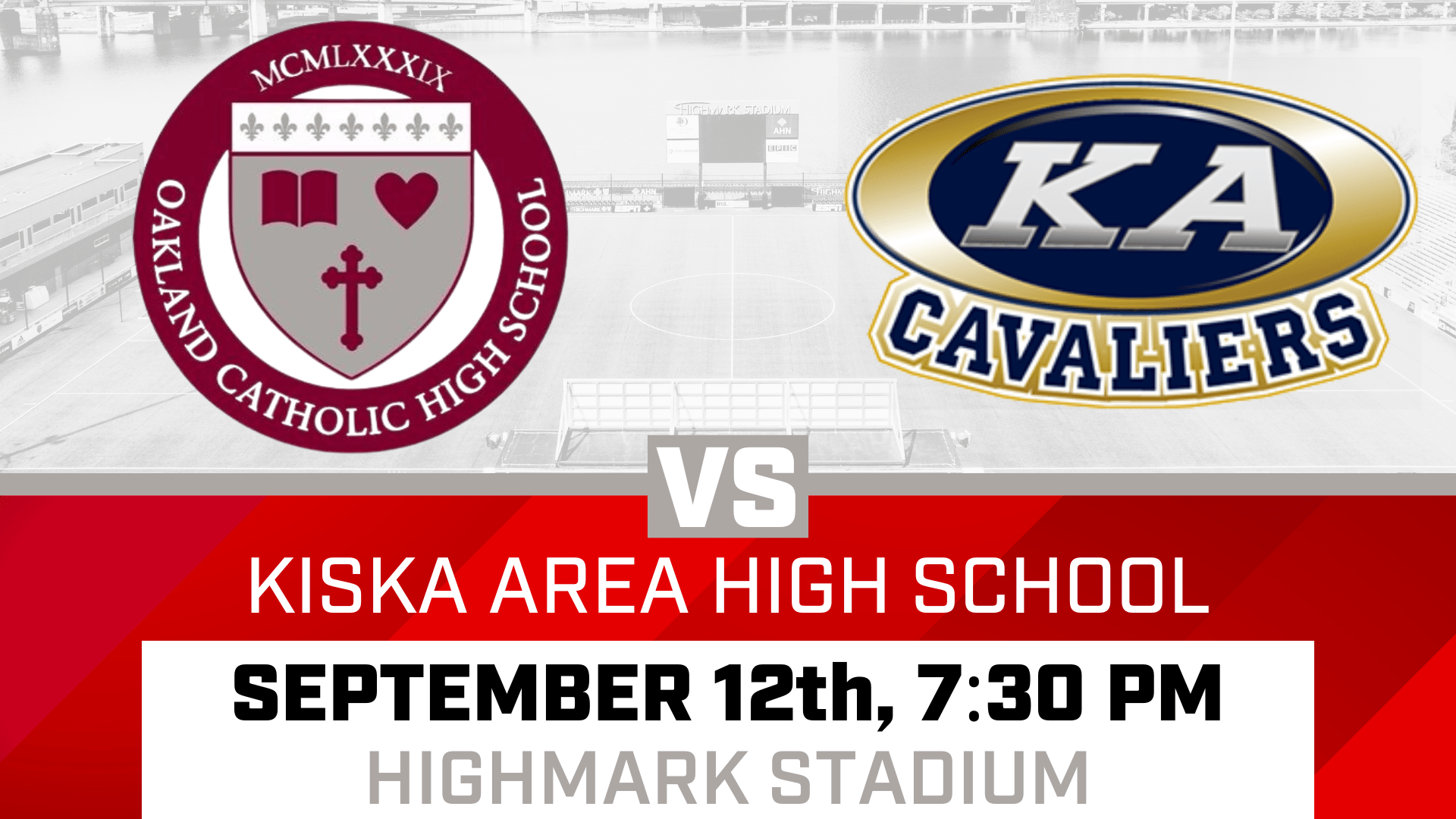 Oakland Catholic Soccer VS Kiski Area High School Highmark Stadium