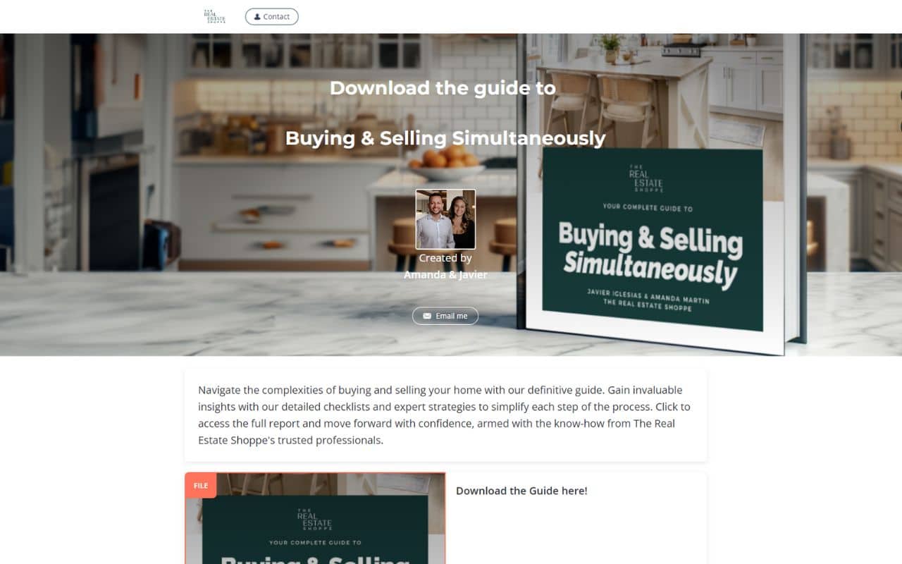 Javier Iglesias & Amanda Martin The Real Estate Shoppe The Guide to