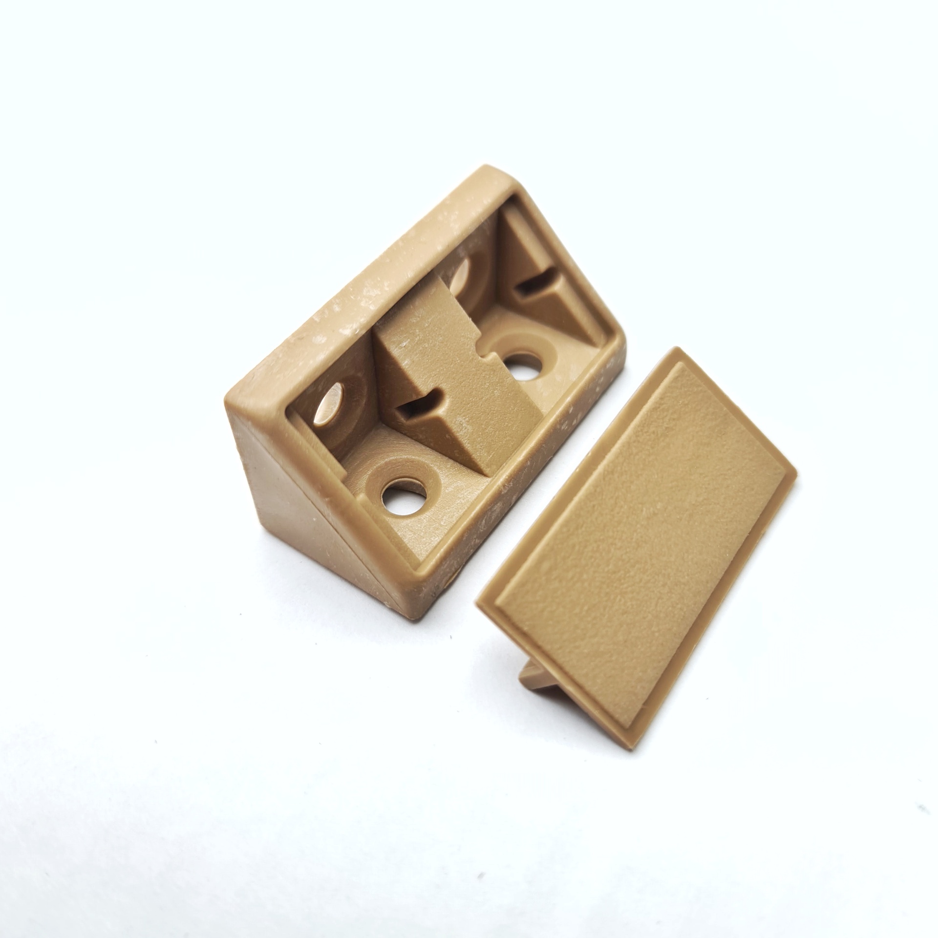 Light Brown Double Corner Joint Blocks and Caps High Peak Conversions
