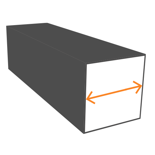 40mm EN24T / 817M40T Black Square Steel Bar Steel stock from High