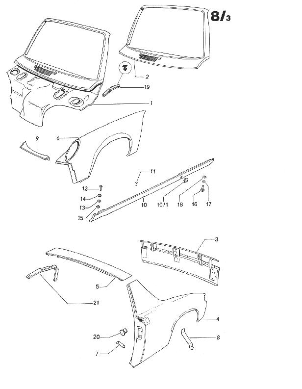 High Performance House 914 Used Parts 83 Windshield Frame