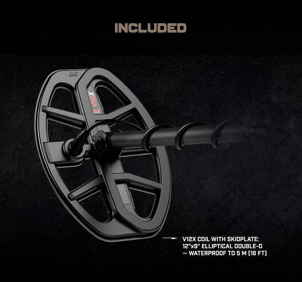 Minelab X-Terra Elite Metal Detector with Minelab Carry Bag and Finds