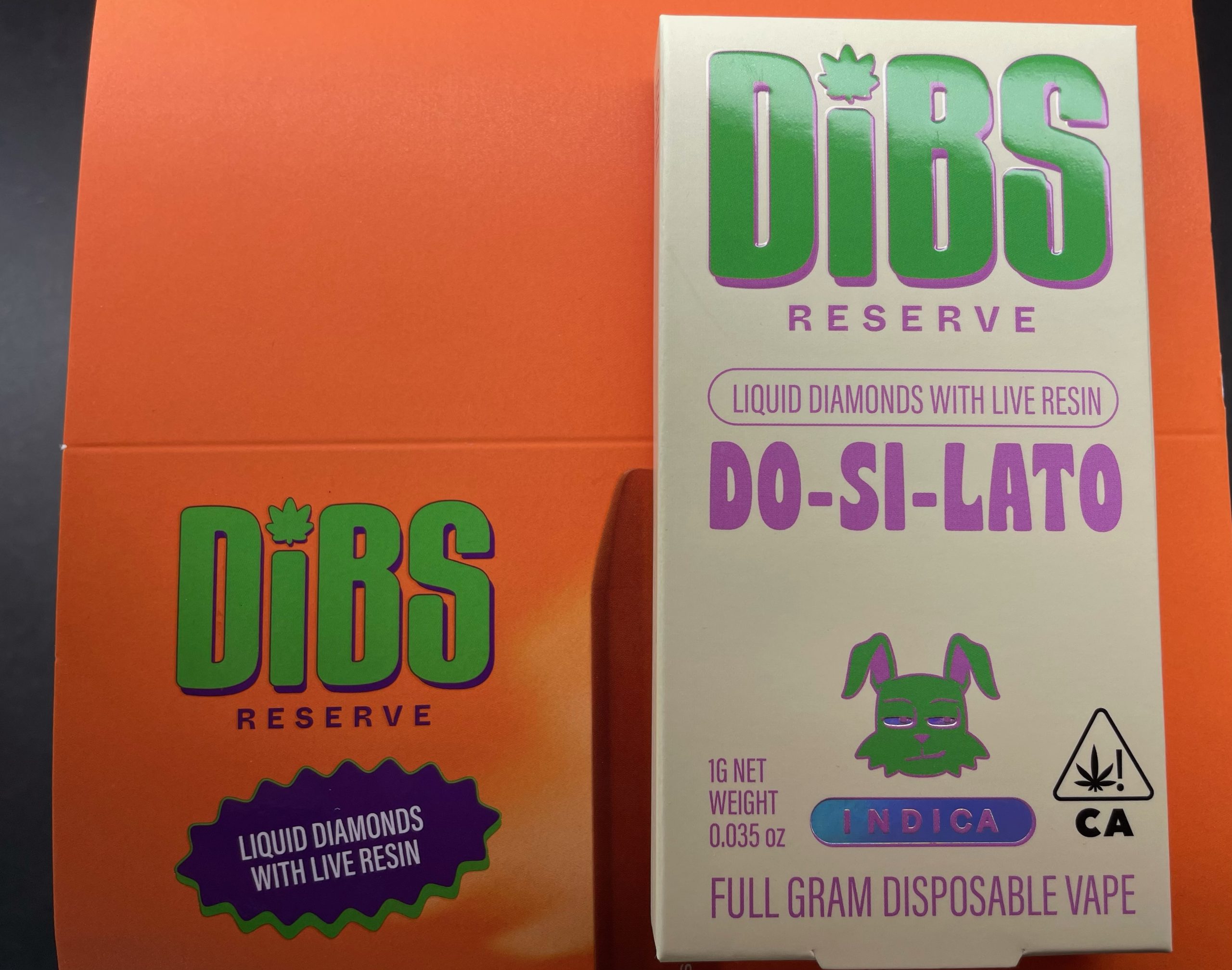 DIBS RESERVE (SUNSET SHERBERT) High Relief San Diego