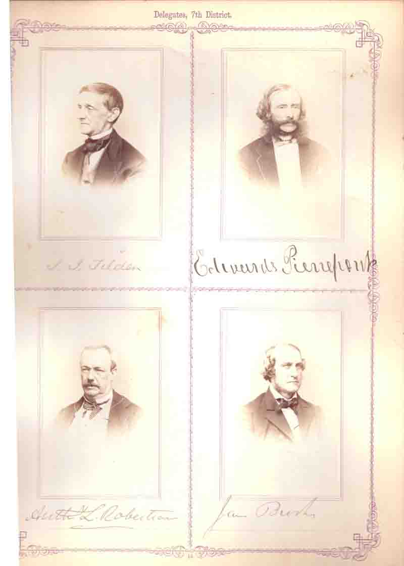 Photo and Autograph Album of Delegates to 186768 New York State Constitutional Convention