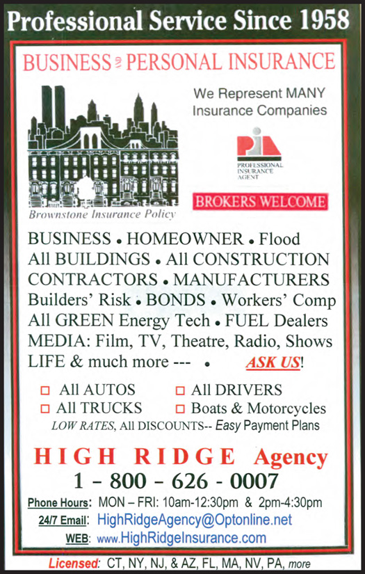 High Ridge Agency Stamford CT