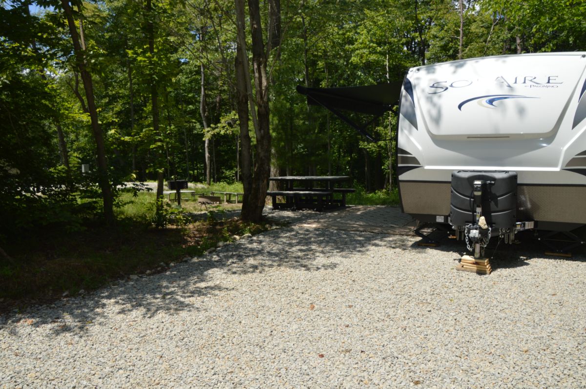 Full Hookup RV Sites Hocking Hills High Rock Hideaways