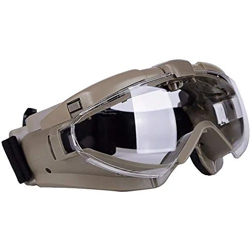 DONGKER Tactical AntiFogging Goggles with Fan Airsoft Outdoor Shock