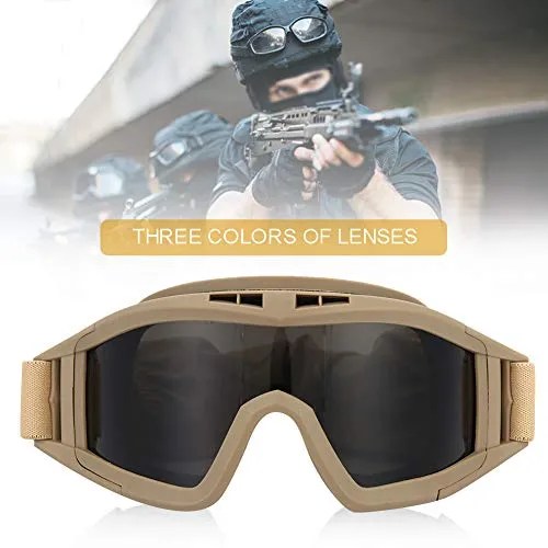 Tactical Goggles, Paintball Eye Protection Glasses AntiDust AntiFog