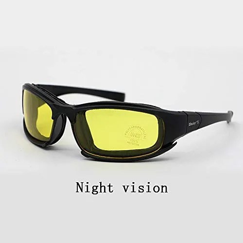 Daisy x7 Polarized Outdoor Tactical Sunglasses Windproof Military 4 Lens Kit Tactical Goggles