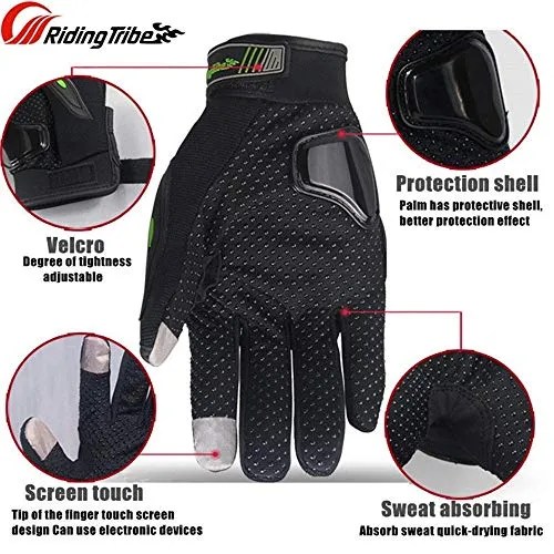 Aibote Ghost Skeleton Touch Screen Full Finger Hard Knuckle Military Tactical Combat Outdoor