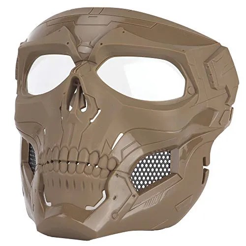 Anyoupin Airsoft Mask,Full Face Masks Skull Skeleton with Goggles