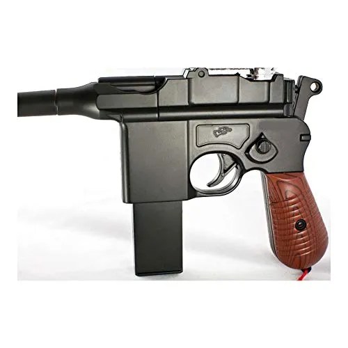 New WW2 MAUSER BROOMHANDLE C96 German Airsoft Spring Hand Gun Pistol w/ 6mm BB High Speed BBs