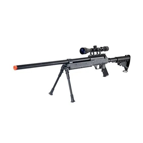 Well MB06AB Airsoft Bolt Action Sniper Rifle with Scope & Bipod FPS460