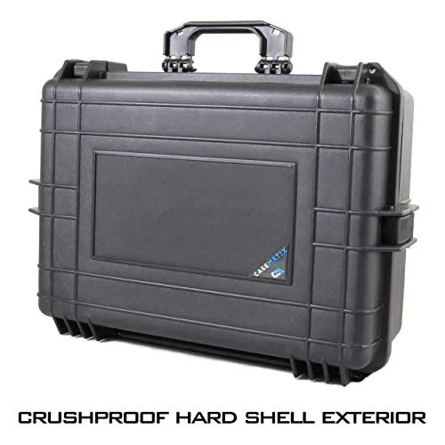 CASEMATIX 23" Customizable 7 Pistol Multiple Pistol Case Waterproof & Shockproof Hard Gun