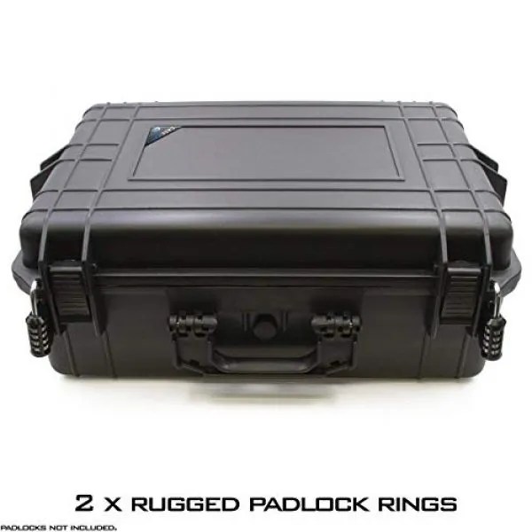 CASEMATIX 23" Customizable 7 Pistol Multiple Pistol Case Waterproof & Shockproof Hard Gun