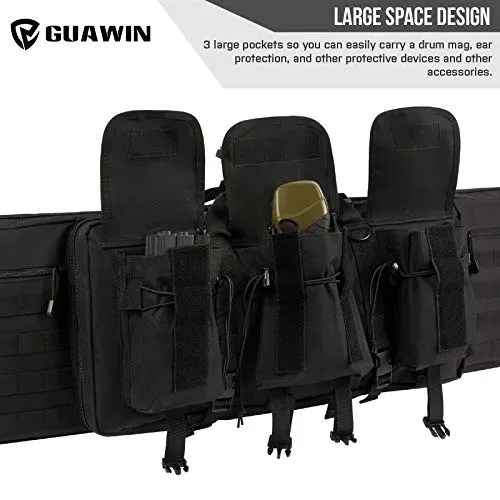 GUAWIN Rifle Bag Rifle Case Shotgun Case Heavy Duty Reinforced Stitched