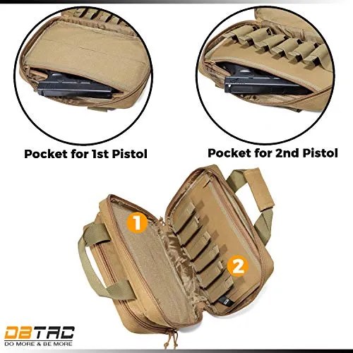 DBTAC Gun Range Bag XS Tactical 12 Pistol Bag Firearm Shooting Case