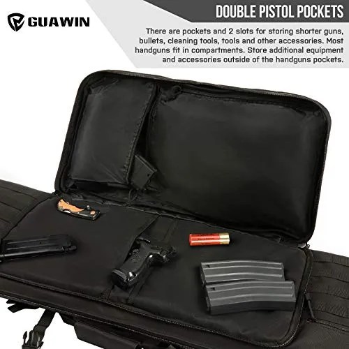 GUAWIN Rifle Bag Rifle Case Shotgun Case Heavy Duty Reinforced Stitched