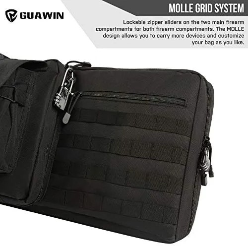 GUAWIN Rifle Bag Rifle Case Shotgun Case Heavy Duty Reinforced Stitched