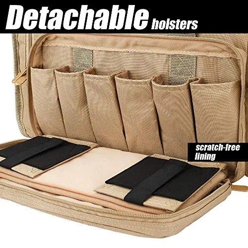 SoarOwl Tactical Gun Range Bag Shooting Duffle Bags for Handguns