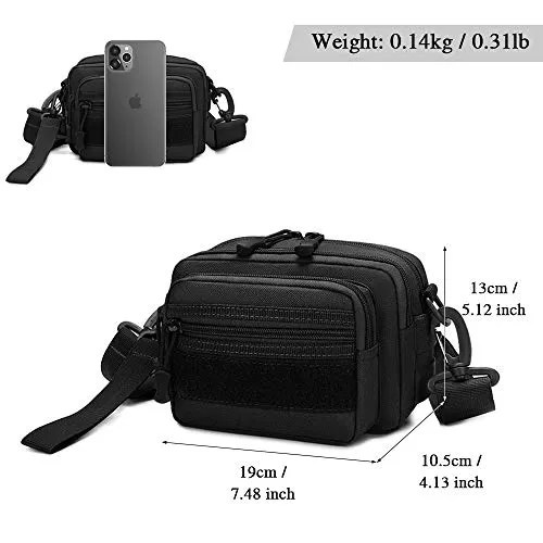 Huntvp Tactical Utility MOLLE Pouch Outdoor Casual Messenger Bag