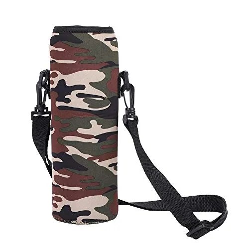 Water Bottle Case, 1L Portable Thermal Holder ScaldProof Sleeve with Strap, Lightweight