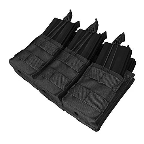 Condor Tactical MOLLE Triple Stacker Tactical M4 Mag Pouch Black