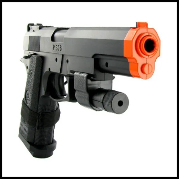 Spring 1911 Government Pistol FPS200 Laser Airsoft Gun High Speed BBs