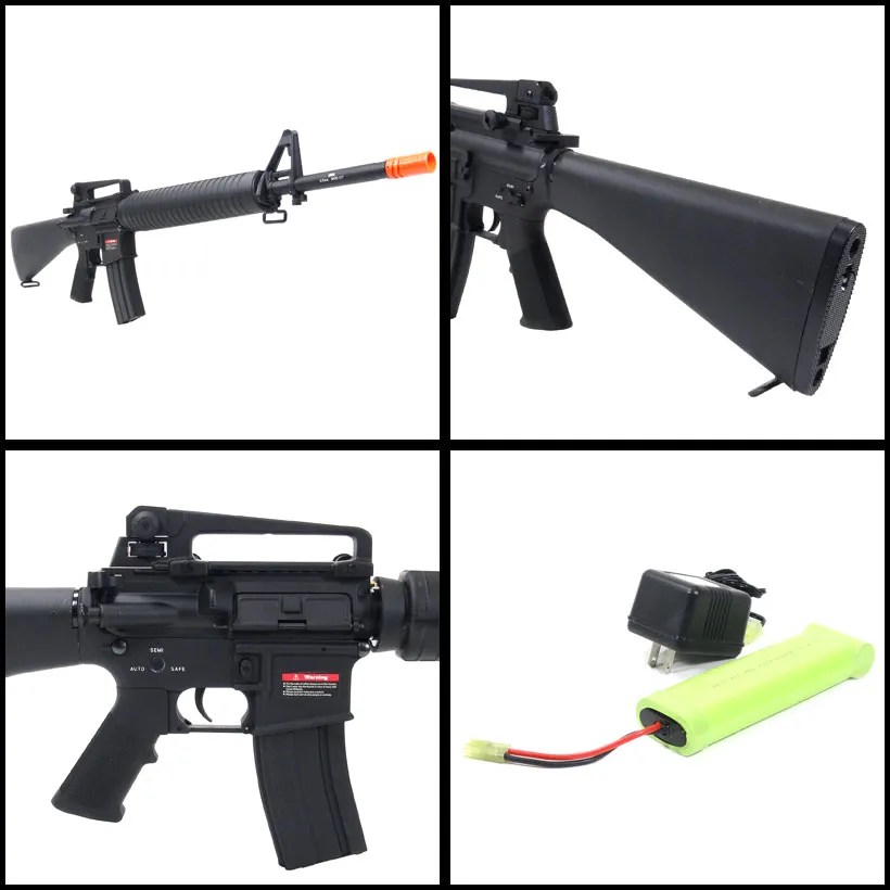 AGM M16A2 Rifle FPS475 Electric Airsoft Gun High Speed BBs