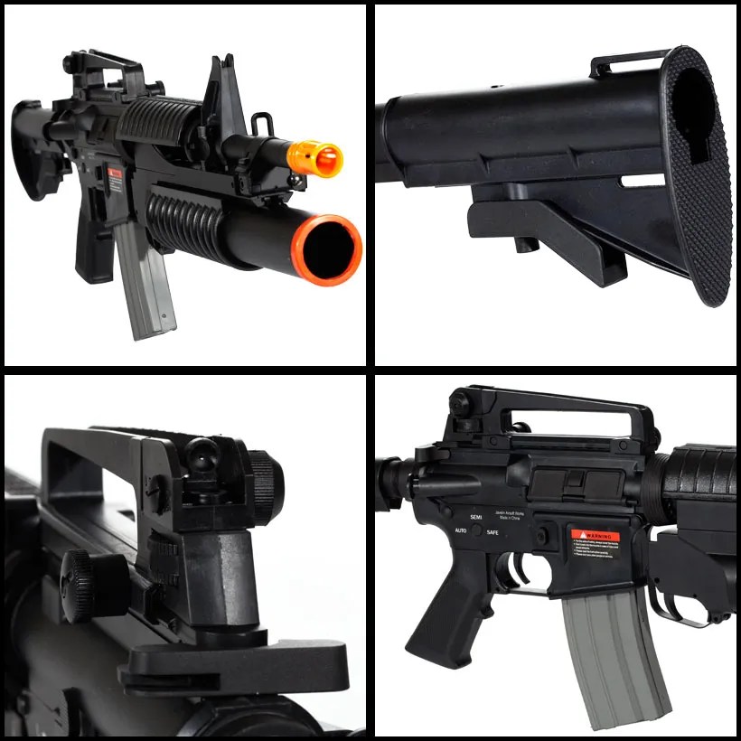 Electric Javelin M4 with Grenade Launcher FPS475 Blowback Airsoft