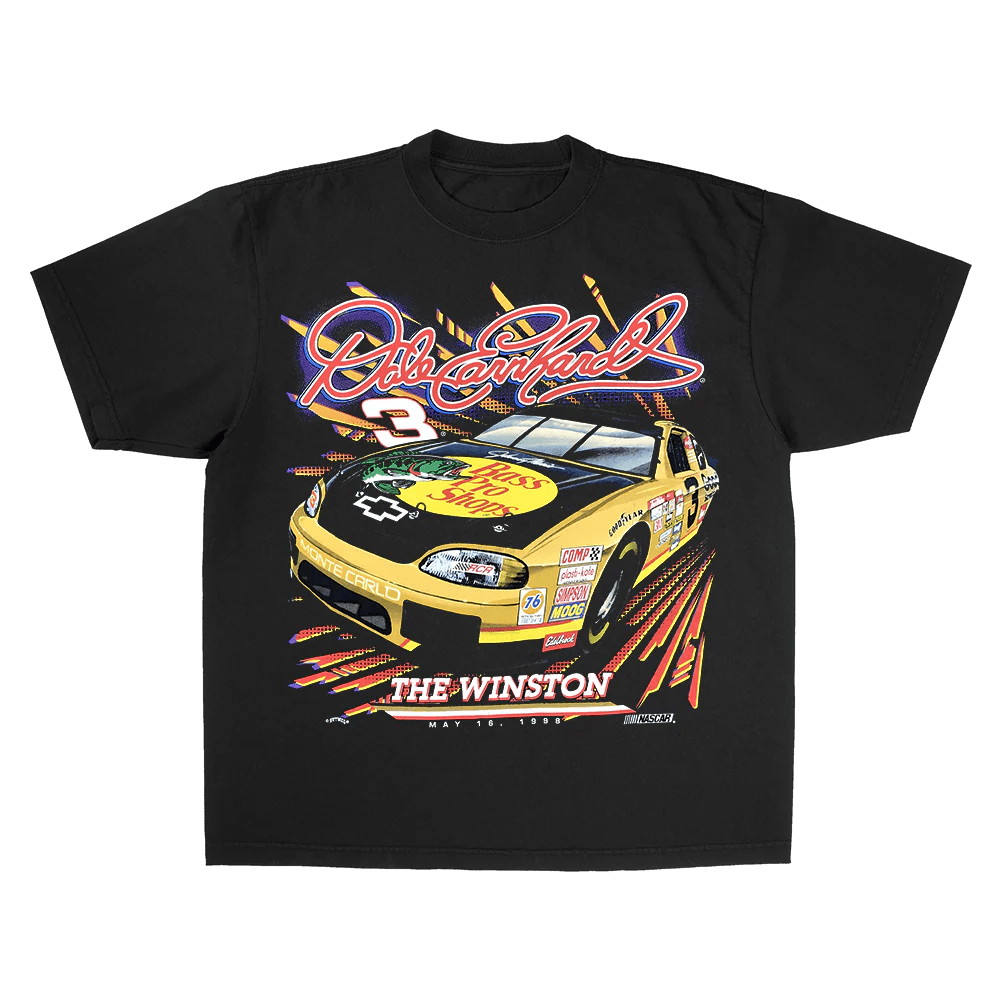 BASS PRO DALE EARNHART RACING BLACK HEAVY WEIGHT TSHIRT High St Studio's