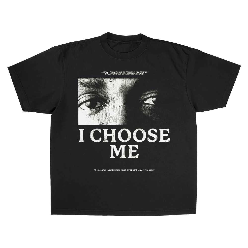KENDRICK I CHOOSE ME HEAVY WEIGHT BLACK TSHIRT High St Studio's