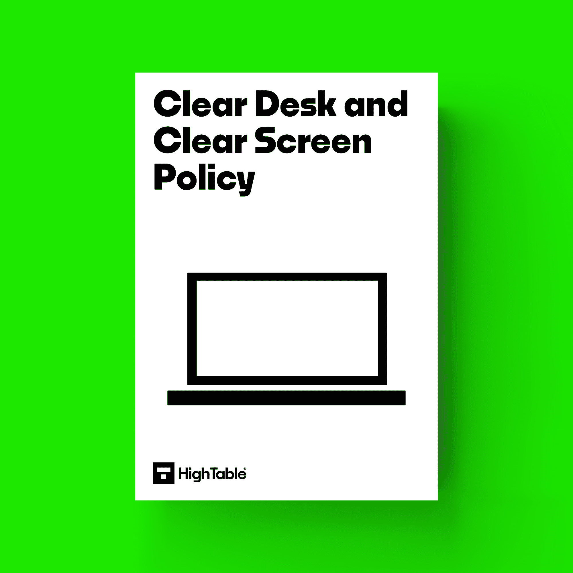 ISO 27001 Clear Desk Policy Template