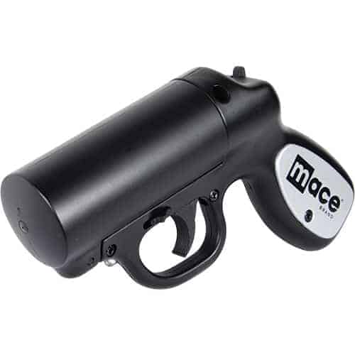 Mace®Pepper Gun with STROBE LED Black High Tech SelfDefense