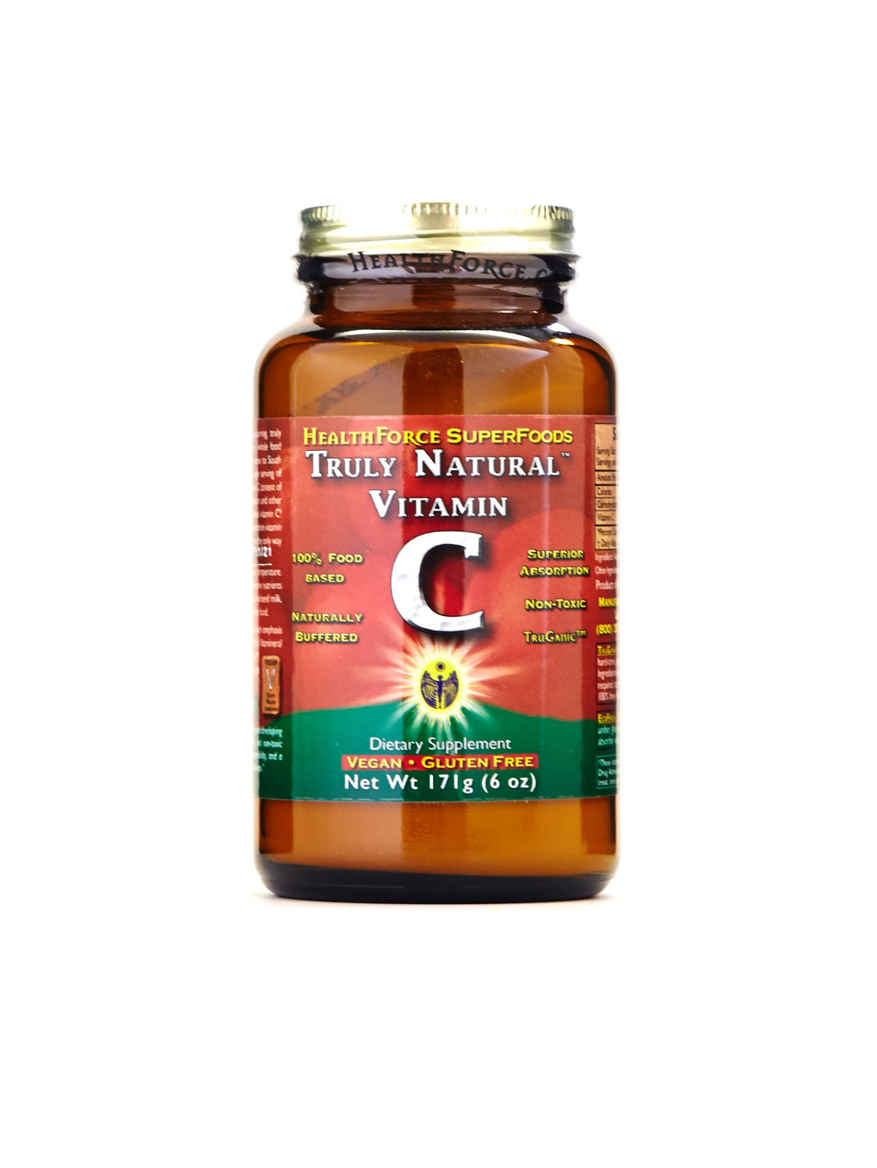 HealthForce Superfoods Truly Natural Vitamin C, 180 Grams Powder