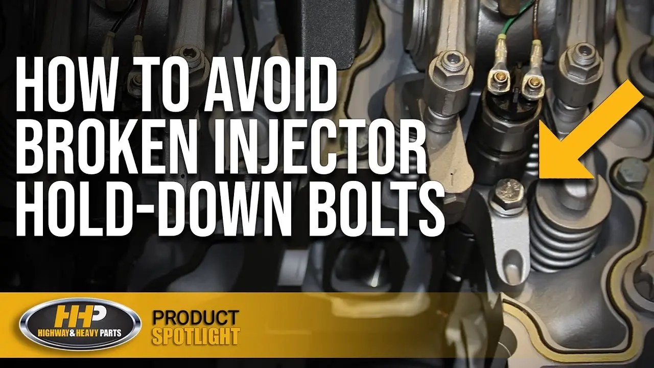 How to avoid broken injector holddown bolts, warped bolts, stripped