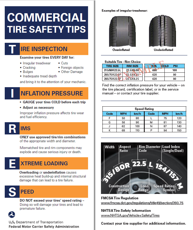 Commercial Tire Safety Tips Highway Driver Leasing