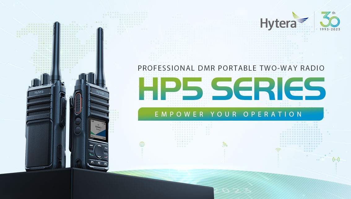 New Generation of Hytera HP5 DMR twoway Radio designed for real work