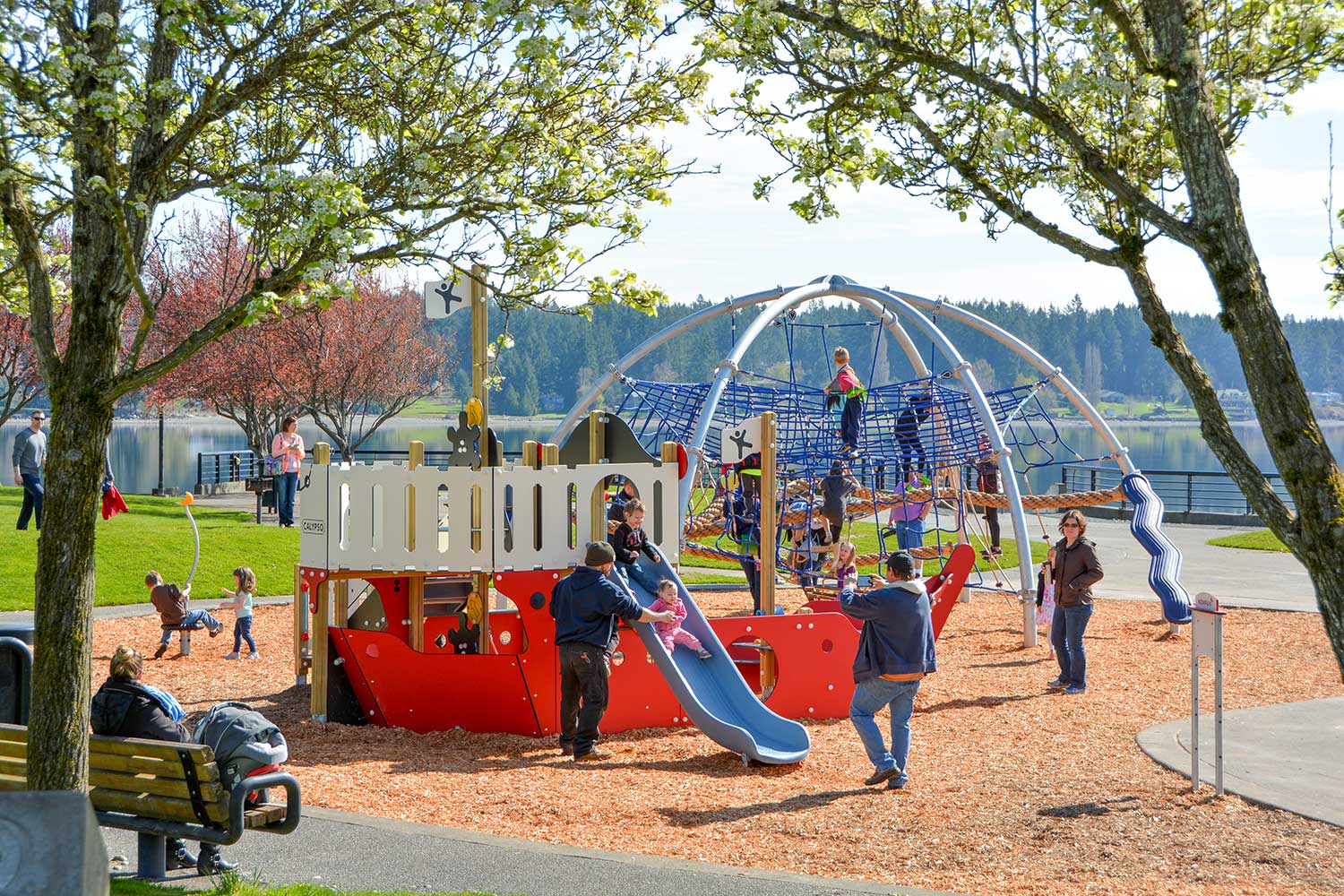 Silverdale Waterfront Park Maritime Playground Highwire