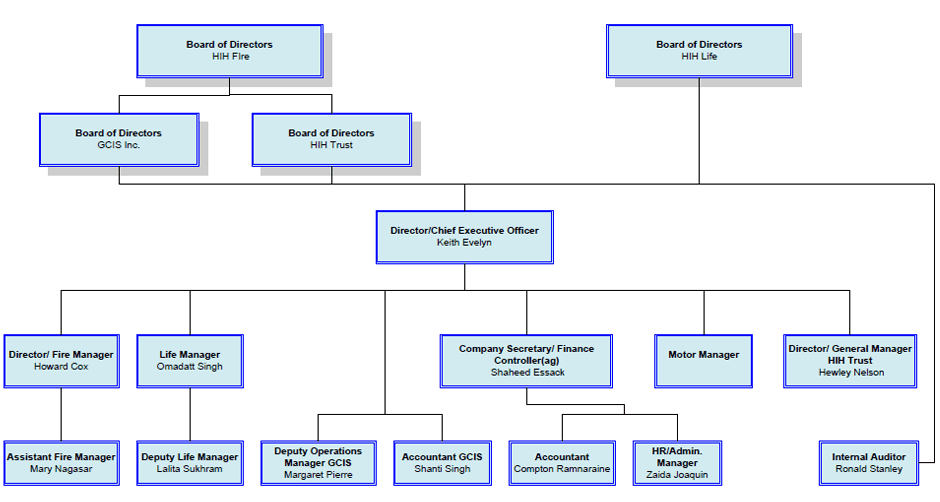 Organisation Chart HandInHand Guyana