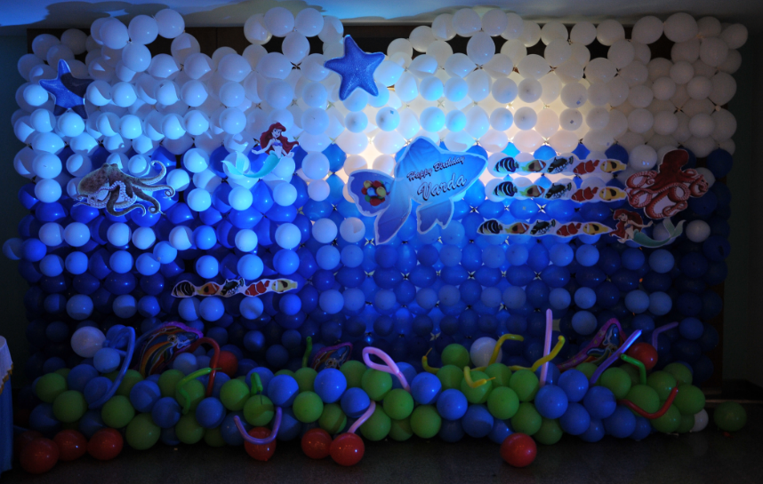 underwater theme balloon decoration Catering services in Bangalore