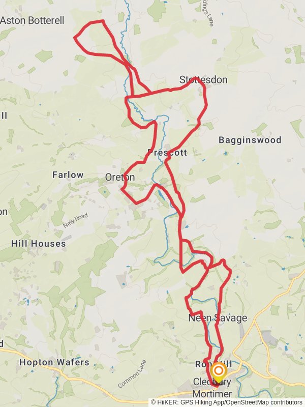 Loop Walk from Cleobury Mortimer via Jack Mytton Way Shropshire En