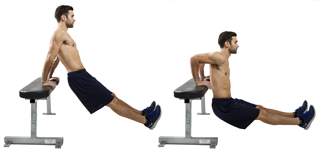 HIIT Exercise How To Do Feet Elevated Tricep Dips HIIT Academy HIIT Workouts HIIT