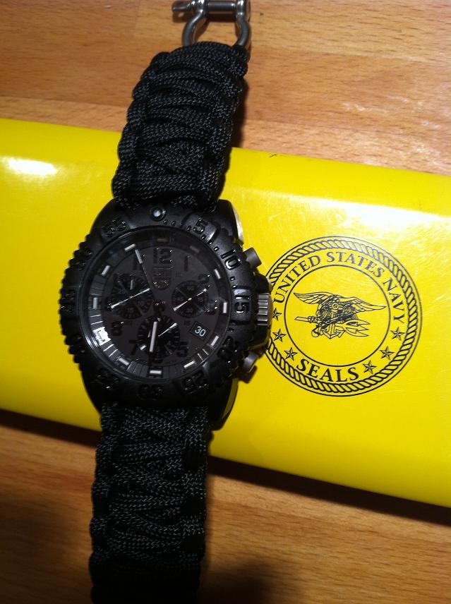 550 Paracord Band ULTIMATE Survival Watch Diver Casio Chronograph kit